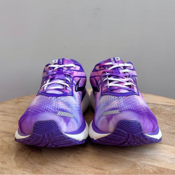 Brooks Women's Running Shoe Ghost Unity Together Purple Tie Dye Size 11 - Picture 3 of 13